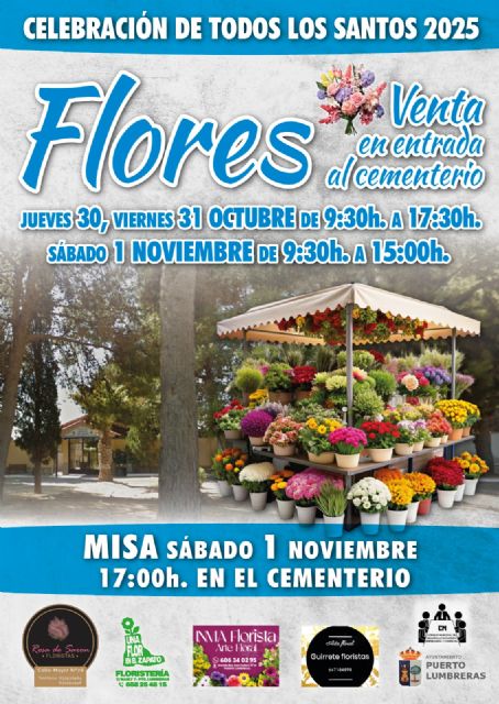 El Ayuntamiento de Puerto Lumbreras pone en marcha la campa&ntilde;a de venta de flores con motivo del Día de Todos los Santos en el Cementerio de San Damián - 2, Foto 2