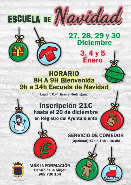 El Ayuntamiento de Moratalla pone en marcha el servicio de conciliación ESCUELA DE NAVIDAD, 2016 - 1, Foto 1