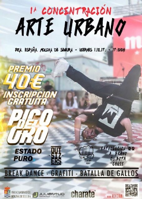 La Concejalía de Juventud de Molina de Segura organiza la I Concentración ARTE URBANO 2017 el viernes 1 de diciembre - 1, Foto 1