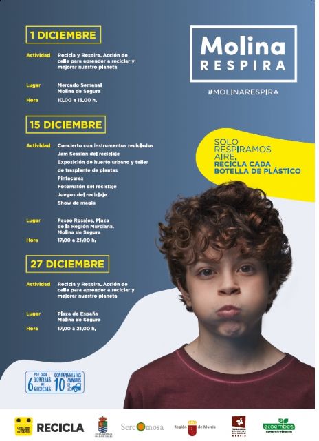 El Ayuntamiento de Molina de Segura presenta #MolinaRespira, nueva campaña para fomentar la colaboración ciudadana en el reciclaje y así mejorar la calidad del aire - 1, Foto 1