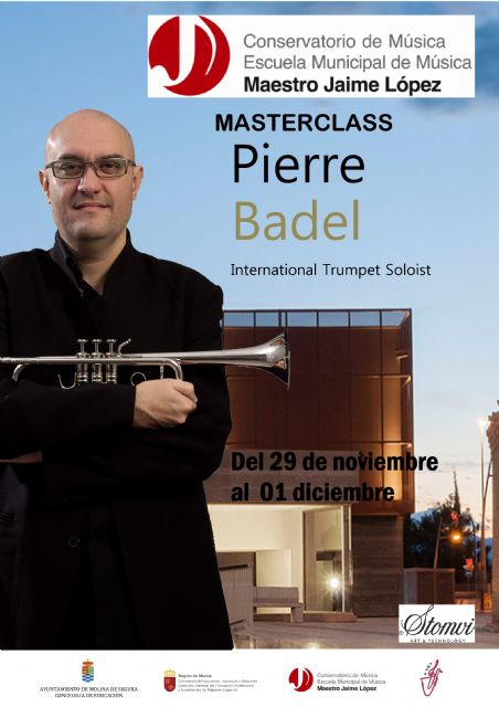 El Conservatorio Profesional de Música Maestro Jaime López de Molina de Segura organiza una Master Class de Trompeta del 29 de noviembre al 1 de diciembre - 1, Foto 1