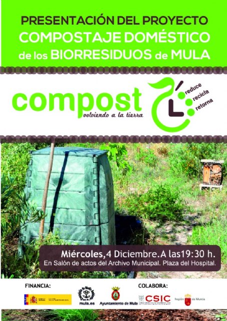 El Ayuntamiento de Mula inicia la gestión de los biorresiduos con un Proyecto de Compostaje Doméstico - 1, Foto 1