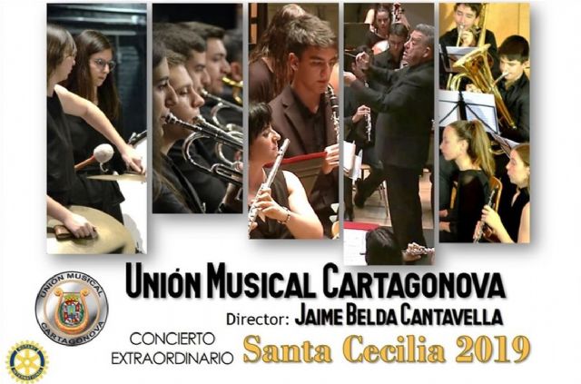 La Unión Musical Cartagonova ofrece su tradicional concierto en honor a Santa Cecilia - 1, Foto 1