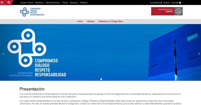 El Consejo de Gobierno de la Universidad de Murcia anima a la comunidad universitaria a adherirse al Código Ético de la institución - 1, Foto 1