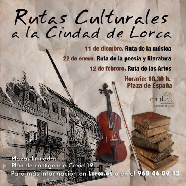 La concejalía de Cultura, oferta a través de la programación de la Universidad Popular, tres rutas culturales con la música, la literatura y las artes escénicas y plásticas como protagonistas - 1, Foto 1