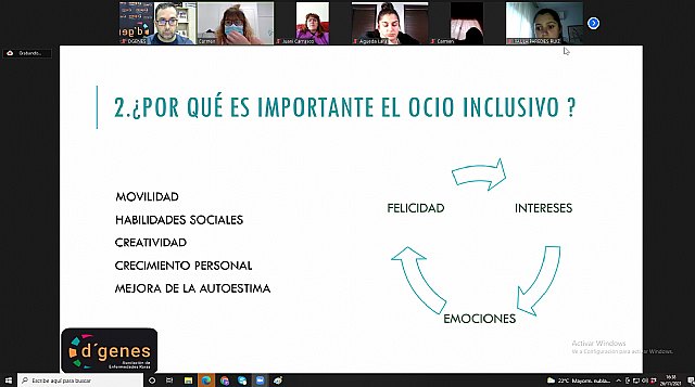 D´Genes cierra su ciclo de charlas dedicadas a formación de voluntariado con una sesión sobre ocio inclusivo - 2, Foto 2