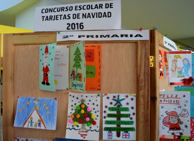 Los mejores trabajos del concurso escolar de postales navideñas, expuestos en el Ayuntamiento - 3, Foto 3