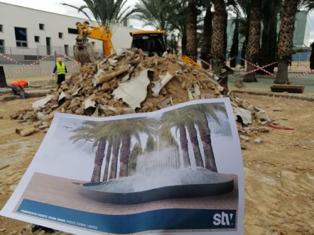 La fuente Juana Jugán de Puente Tocinos contará con 40 chorros de agua y luces led bajo el agua - 1, Foto 1