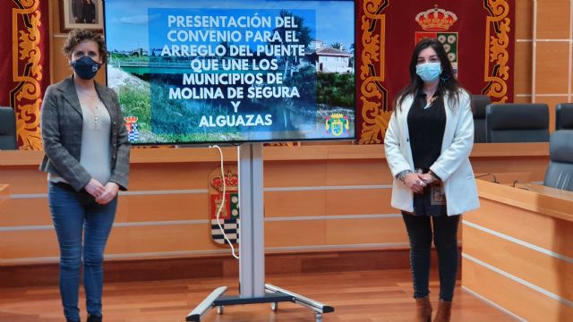 Los ayuntamientos de Molina de Segura y Alguazas firman un convenio de colaboración para reparar el Puente de El Paraje, dañado por la DANA de 2019 - 1, Foto 1