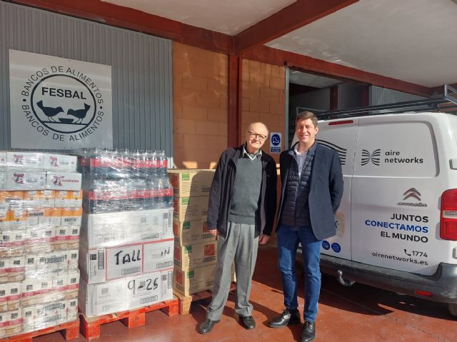 Aire Networks culmina sus acciones solidarias navideñas con la donación de casi tres toneladas al Banco de Alimentos de Alicante - 1, Foto 1
