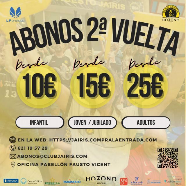Hozono Global Jairis lanza su campaña de abonos para la 2ª vuelta de LF Endesa - 1, Foto 1