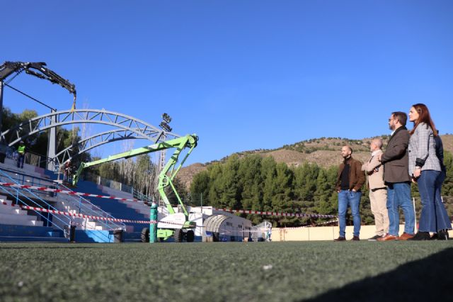 El Ayuntamiento de Lorca inicia la fase final de la construcción de la cubierta de las gradas del campo de fútbol Mundial '82 en el Complejo Deportivo 'La Torrecilla' - 2, Foto 2