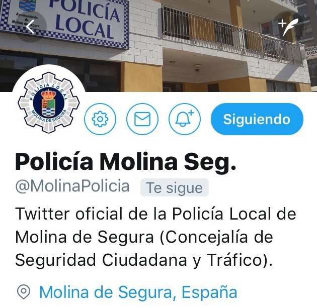 El Ayuntamiento de Molina de Segura crea un perfil de la Policía Local en la red social Twitter - 1, Foto 1