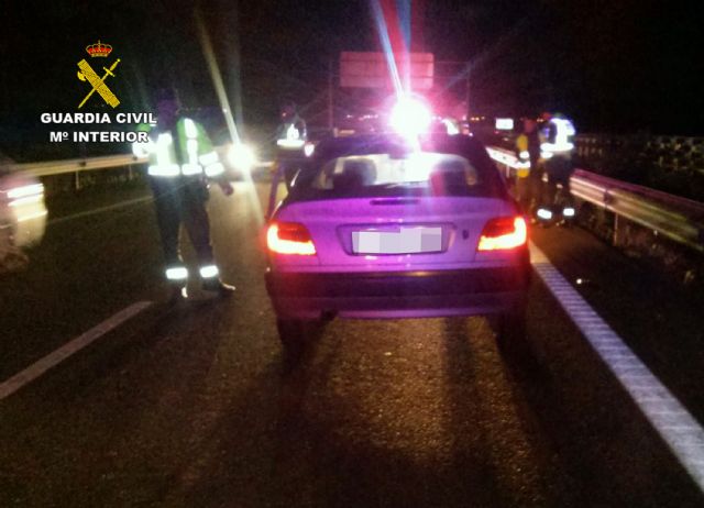 La Guardia Civil detiene al conductor de un turismo por circular en sentido contrario en autovía - 1, Foto 1