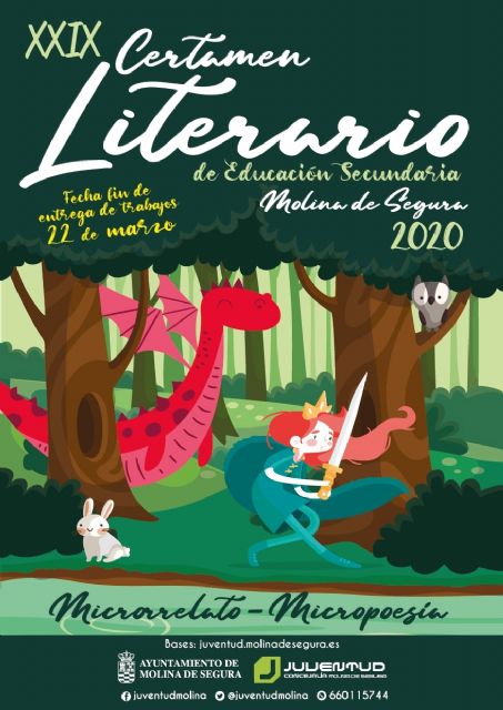 La Concejalía de Juventud convoca el XXIX Certamen Literario de Educación Secundaria 2020 en las modalidades de Microrrelato y Micropoesía - 1, Foto 1