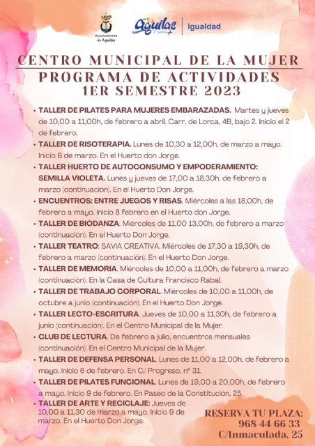 La edil de Igualdad presenta el programa de actividades para el primer semestre del año - 1, Foto 1