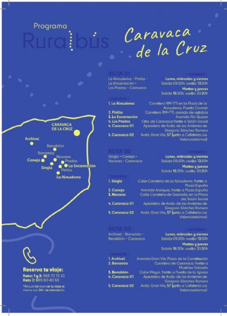 En marcha el servicio de transporte a demanda 'RuralBús' que conecta pedanías de Caravaca con el casco urbano - 4, Foto 4