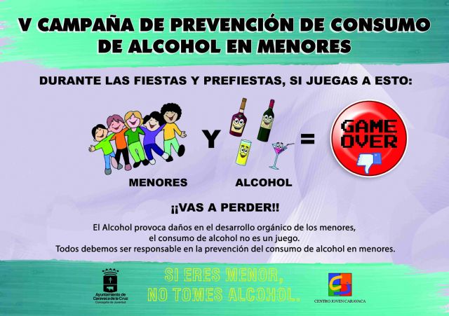 La Concejalía de Juventud inicia la campaña 'Alcohol y menores; si juegas a esto, vas a perder' - 1, Foto 1
