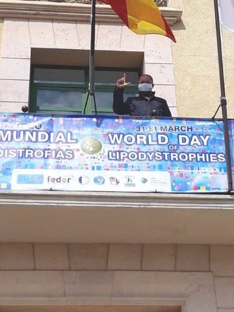The City Council adheres to the World Day of Lipodystrophies that is celebrated tomorrow March 31 with the placement of a commemorative banner, Foto 2