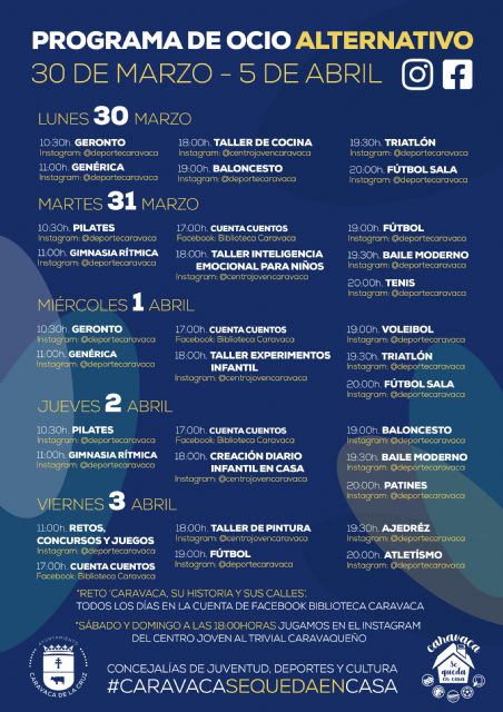 El Ayuntamiento de Caravaca traslada la actividad deportiva, infantil y cultural a las casas de los caravaqueños - 2, Foto 2