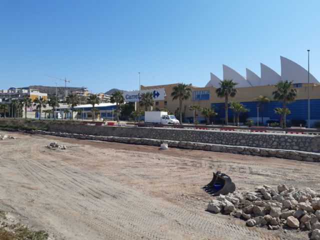 Finalizan las obras de restauración del muro de la Rambla de las Culebras afectado por las últimas lluvias - 2, Foto 2