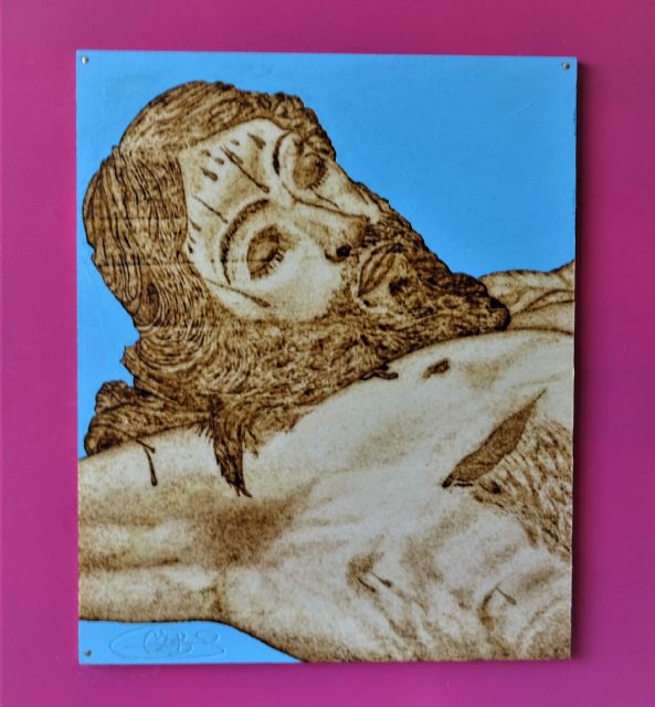 Imaginaria pasional de Francisco Salzillo a travs del fuego, del pirograbador Antonio Prez Bayomas, Foto 1