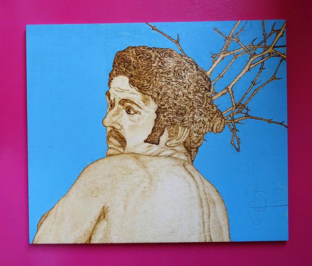 Imaginaria pasional de Francisco Salzillo a travs del fuego, del pirograbador Antonio Prez Bayomas, Foto 2