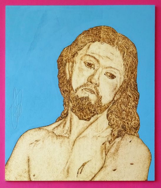 Imaginaria pasional de Francisco Salzillo a travs del fuego, del pirograbador Antonio Prez Bayomas, Foto 3