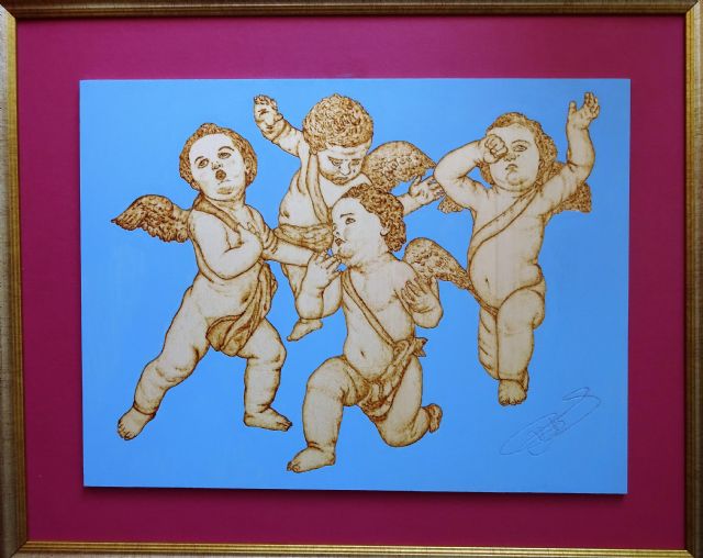 Imaginaria pasional de Francisco Salzillo a travs del fuego, del pirograbador Antonio Prez Bayomas, Foto 4