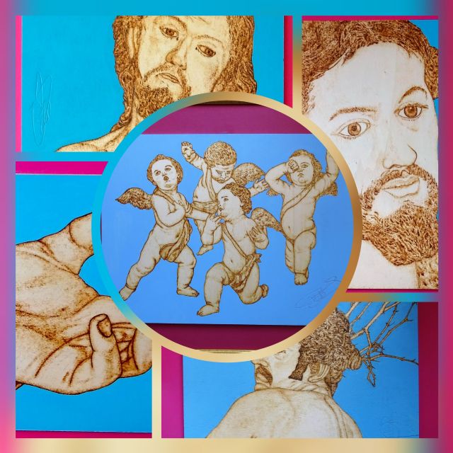 Imaginaria pasional de Francisco Salzillo a travs del fuego, del pirograbador Antonio Prez Bayomas, Foto 7