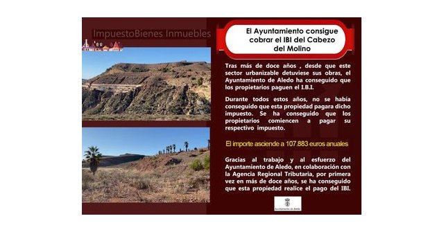 Aledo consigue cobrar el IBI de la finca del Cabezo del Molino - 1, Foto 1