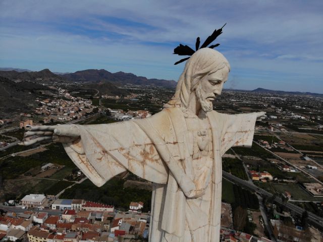 HUERMUR insta a Cultura a que coordine con el Ayuntamiento una actuación de emergencia en el Cristo de Monteagudo para evitar daños al Castillo - 2, Foto 2