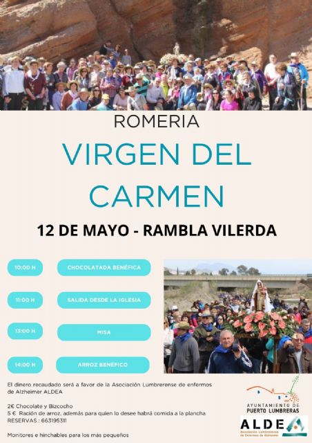 Numerosos fieles acompañarán a la Virgen del Carmen en su Romería por Puerto Lumbreras el próximo 12 de mayo - 1, Foto 1