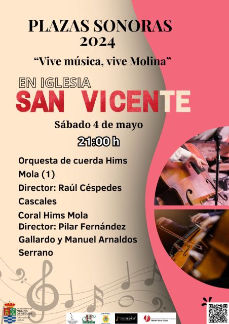 La Concejalía de Cultura pone en marcha el programa PLAZAS SONORAS. VIVE MÚSICA, VIVE MOLINA 2024 del 3 al 25 de mayo - 5, Foto 5