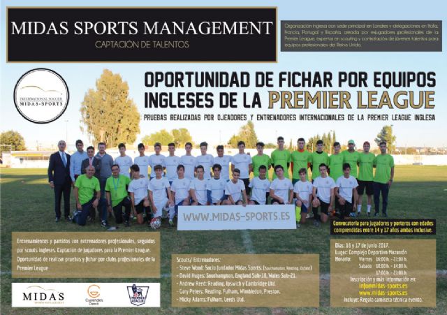 Ojeadores británicos visitarán Mazarrón para asistir a un campus de fútbol que captará a jóvenes promesas - 2, Foto 2