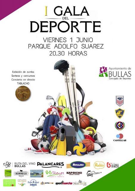 Castellar, Bullense Deportivo, el Baloncesto y el Balonmano de Bullas organizan una gala del deporte - 1, Foto 1