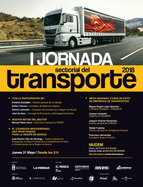 Molina de Segura acoge la I Jornada Sectorial del Transporte el jueves 31 de mayo - 1, Foto 1