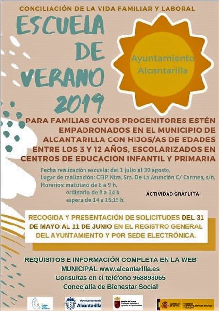 El Ayuntamiento de Alcantarilla abre el plazo para la inscripción en la Escuela de Verano 2019 - 4, Foto 4