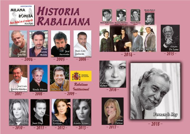 Fernando Rey será, el sábado, el primer rabaliano a título póstumo - 1, Foto 1