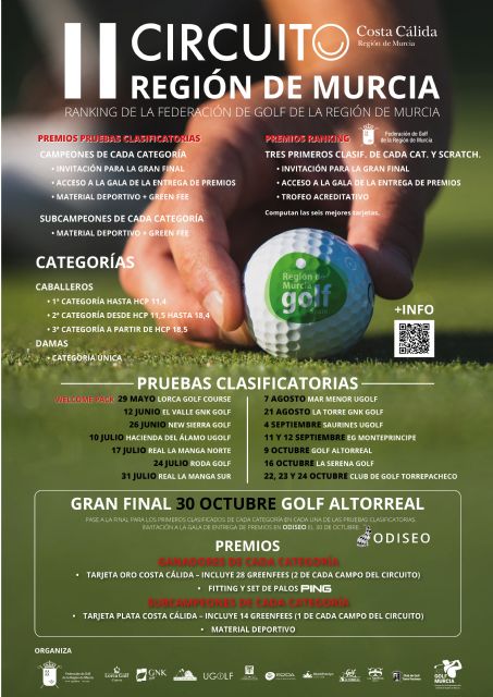 La Región refuerza su apuesta como destino preferente de golf con un nuevo circuito profesional - 1, Foto 1