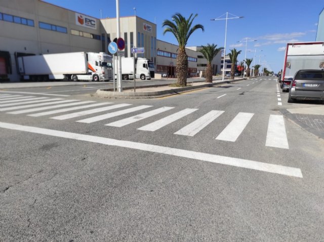 Continan los trabajos de mejora en el Parque Industrial de Alhama, Foto 2