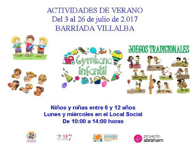 Proyecto Abraham y Servicios Sociales llenan el verano de actividades infantiles en Villalba - 1, Foto 1