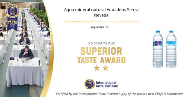 El agua mineral natural Aquadeus Sierra Nevada consigue dos estrellas en los Superior Taste Awards - 1, Foto 1