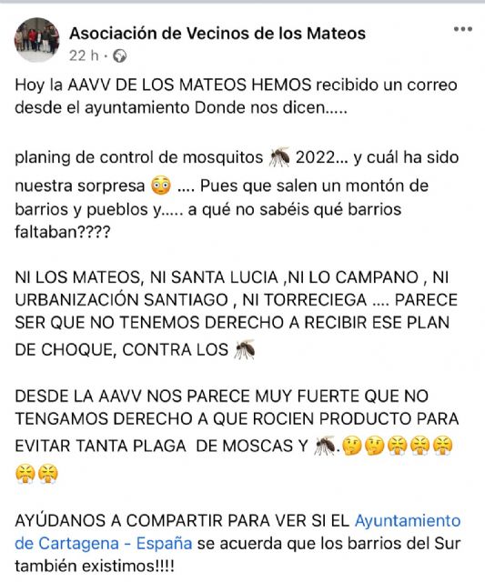 Dolores Gutiérrez: El Ayuntamiento de Cartagena deja a su suerte a los barrios del Sur de Cartagena, Santa Lucía, Los Mateos, Lo Campano y Urbanización Santiago - 1, Foto 1