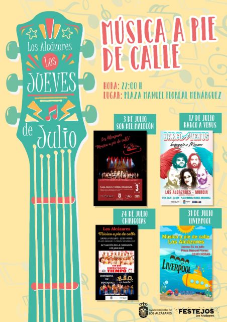 La ‘Música a pie de calle’ regresa a Los Alcázares este jueves 3 de julio - 1, Foto 1
