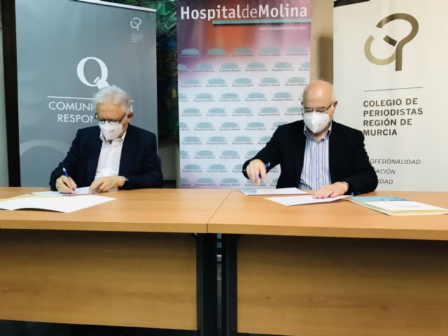 El Hospital de Molina y el Colegio Oficial de Periodistas de la Región de Murcia, juntos en por la seguridad sanitaria de los profesionales colegiados - 3, Foto 3