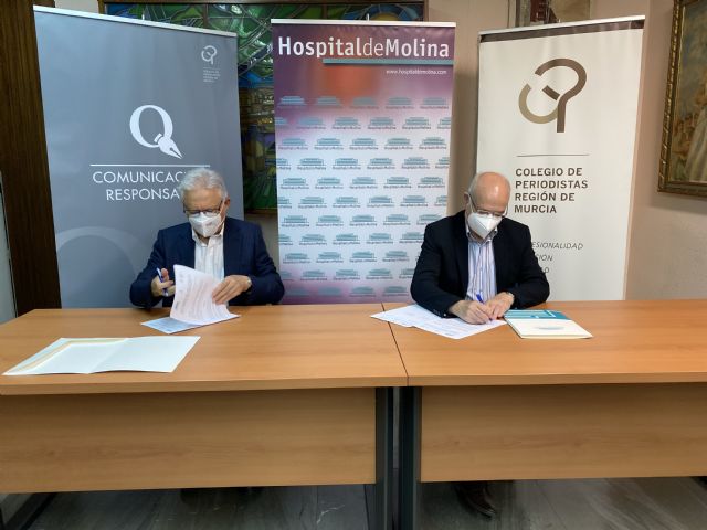 El Hospital de Molina y el Colegio Oficial de Periodistas de la Región de Murcia, juntos en por la seguridad sanitaria de los profesionales colegiados - 4, Foto 4