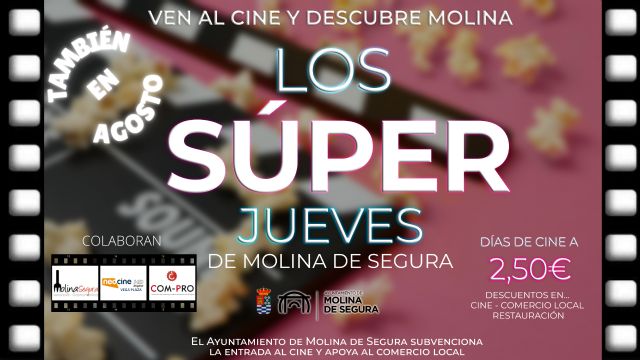 El éxito de LOS SÚPER JUEVES, con el cine a 2,5 euros, hace que se amplíe el convenio entre Ayuntamiento y Neocine Vega Plaza para seguir con la promoción en el mes de agosto - 4, Foto 4