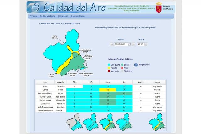 Se mantiene el nivel preventivo por partículas en suspensión en la estación de La Ajorra - 1, Foto 1