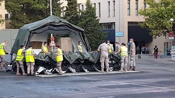 El Ejército del Aire, ha comenzado hoy el despliegue de un dispositivo de triaje avanzado y hospitalización temporal - 1, Foto 1